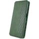 Шкіряний чохол книжка GETMAN Cubic (PU) для Samsung Galaxy A15 4G/5G, Зеленый