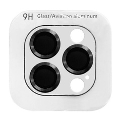 Захисне скло Metal Classic на камеру (в упак.) для Apple iPhone 15 Pro (6.1") / 15 Pro Max (6.7"), Черный / Midnight