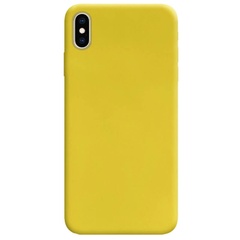 Силіконовий чохол Candy для Apple iPhone XS Max (6.5"), Желтый