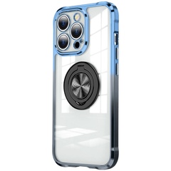 TPU+PC чехол Kickstand Color для Apple iPhone 12 Pro Max (6.7") Синий / Черный