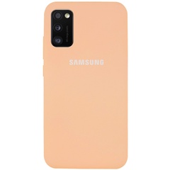 Чехол Silicone Cover Full Protective (AA) для Samsung Galaxy A41 Розовый / Light Flamingo