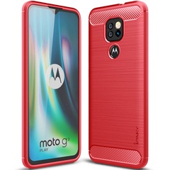 TPU чехол iPaky Slim Series для Motorola Moto G9 Play Красный