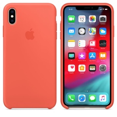 Чехол Silicone Case (AA) для Apple iPhone XS Max (6.5") Оранжевый / Nectraine