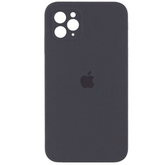 Чехол Silicone Case Square Full Camera Protective (AA) для Apple iPhone 11 Pro (5.8") Серый / Dark Gray