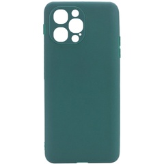 Силіконовий чохол Candy Full Camera для Apple iPhone 12 Pro (6.1"), Зеленый / Forest green