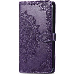 Кожаный чехол (книжка) Art Case с визитницей для Realme 12 Pro Фиолетовый