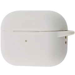Силіконовий футляр New з карабіном для навушників Airpods Pro 2, Бежевый / Creamy White