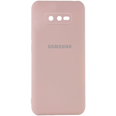 Чехол Silicone Cover My Color Full Camera (A) для Samsung Galaxy S10e Розовый / Pink Sand