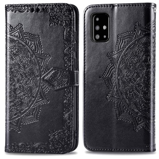 Кожаный чехол (книжка) Art Case с визитницей для Samsung Galaxy A71 Черный