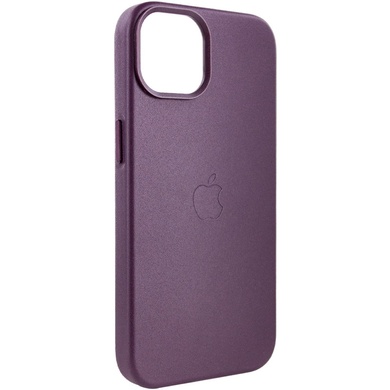 Кожаный чехол Leather Case (AA Plus) with MagSafe для Apple iPhone 12 Pro / 12 (6.1") Dark Cherry