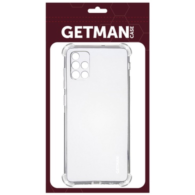 TPU чехол GETMAN Ease logo усиленные углы для Samsung Galaxy A51 Бесцветный (прозрачный)
