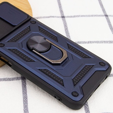 Ударопрочный чехол Camshield Serge Ring for Magnet для Xiaomi Redmi Note 11 Pro (China) / 11 Pro+ 5G Синий