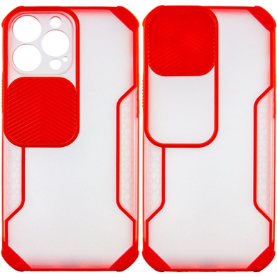 Чехол Camshield matte Ease TPU со шторкой для Apple iPhone 13 Pro (6.1") Красный