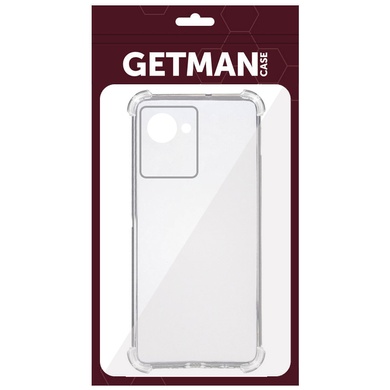 TPU чехол GETMAN Ease logo усиленные углы Full Camera для Realme C30 Бесцветный (прозрачный)