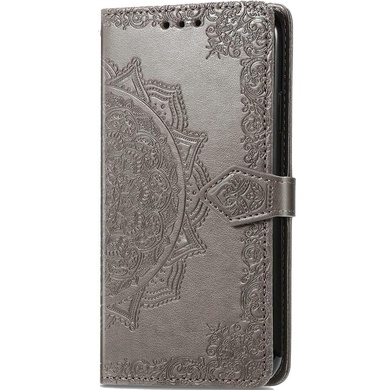 Кожаный чехол (книжка) Art Case с визитницей для Xiaomi Poco X6 / Note 13 Pro 5G Серый