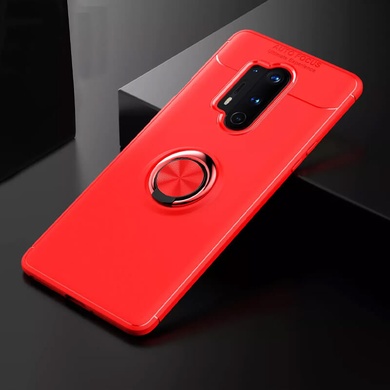 TPU чохол Deen ColorRing під магнітний тримач (opp) для OnePlus 8 Pro, Красный / Красный