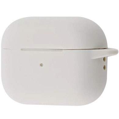 Силіконовий футляр New з карабіном для навушників Airpods Pro 2, Бежевый / Creamy White