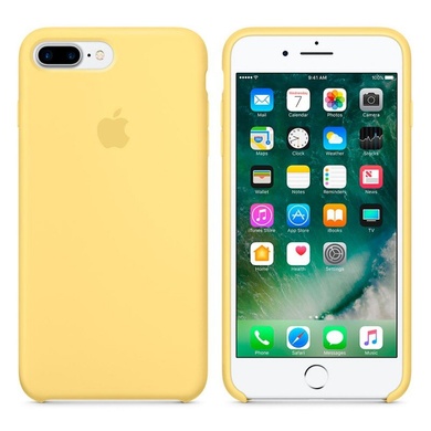 Чехол Silicone case (AAA) для Apple iPhone 7 plus / 8 plus (5.5"), Желтый / Pollen