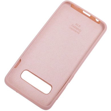 Чехол Silicone Cover Full Protective (AA) для Samsung Galaxy S10+ Розовый / Pink Sand