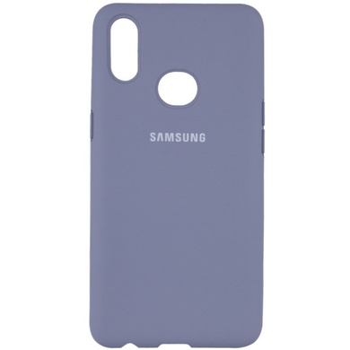 Чехол Silicone Cover Full Protective (AA) для Samsung Galaxy A10s, Серый / Lavender Gray