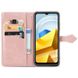 Кожаний чохол (книжка) Art Case з візитницею для Xiaomi Poco M5, Розовый