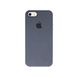 Чохол Silicone Case (AA) для Apple iPhone 5/ 5S /SE, Сірий / Dark Grey
