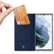 Чехол-книжка Dux Ducis с карманом для визиток для Samsung Galaxy S22 Ultra Синий