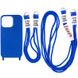 Чехол TPU two straps California для Apple iPhone 13 (6.1") Синий / Iris