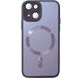 Чохол TPU+Glass Sapphire Midnight with MagSafe для Apple iPhone 15 (6.1"), Фиолетовый / Deep Purple