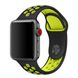 Ремешок Sport Design для Apple watch 38mm / 40mm, Черный / Лайм