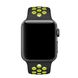 Ремешок Sport Design для Apple watch 38mm / 40mm, Черный / Лайм