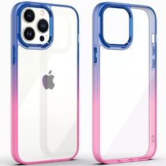 Чехол TPU+PC Fresh sip series для Apple iPhone 12 Pro / 12 (6.1") Синий / Розовый