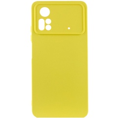 Чехол Silicone Cover Lakshmi Full Camera (A) для Xiaomi Poco X4 Pro 5G Желтый / Flash