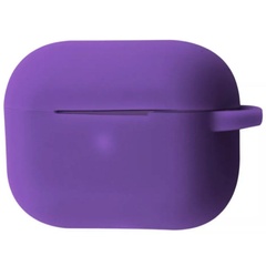 Силіконовий футляр Shock-proof для навушників AirPods Pro + карабін, Фіолетовий / Ultra Violet