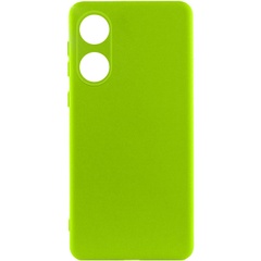 Чохол Silicone Cover Lakshmi Full Camera (A) для Oppo A78 4G, Салатовый / Neon Green