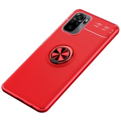 TPU чохол Deen ColorRing під магнітний тримач (opp) для Xiaomi Redmi Note 10 / Note 10s, Красный / Красный