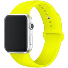 Силіконовий ремінець для Apple watch 38mm/40mm/41mm, Желтый / Neon Yellow