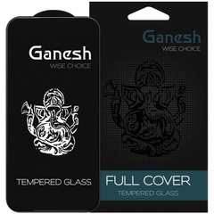 Захисне скло Ganesh (Full Cover) для Apple iPhone 12 Pro Max (6.7"), Чорний