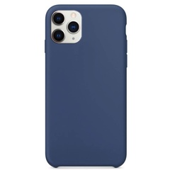 Чехол Silicone Case without Logo (AA) для Apple iPhone 11 Pro (5.8") Синий / Blue Cobalt