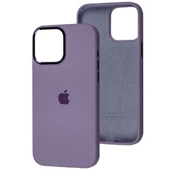 Чехол Silicone Case Metal Buttons (AA) для Apple iPhone 13 (6.1") Фиолетовый / Iris