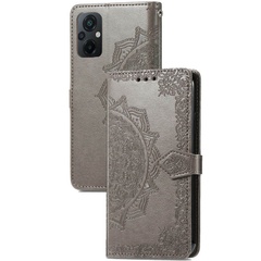 Кожаный чехол (книжка) Art Case с визитницей для Xiaomi Poco M5 Серый