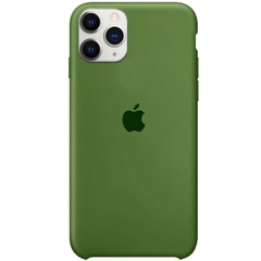 Чехол Silicone Case (AA) для Apple iPhone 11 Pro Max (6.5") Зеленый / Army green