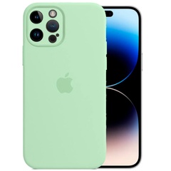 Чохол Silicone Case Full Camera Protective (AA) для Apple iPhone 14 Pro Max (6.7"), Зеленый / Pistachio