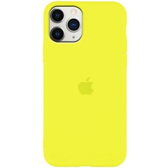 Чохол Silicone Case Slim Full Protective для Apple iPhone 11 Pro (5.8"), Желтый / Neon Yellow