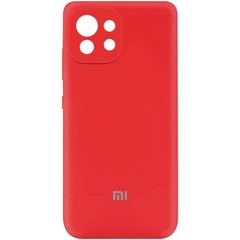 Чехол Silicone Cover My Color Full Camera (A) для Xiaomi Mi 11 Lite Красный / Red