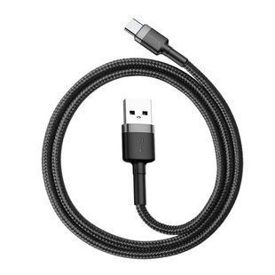 Дата кабель Baseus Cafule Type-C Cable 3A (1m) (CATKLF-B) Черный / Серый