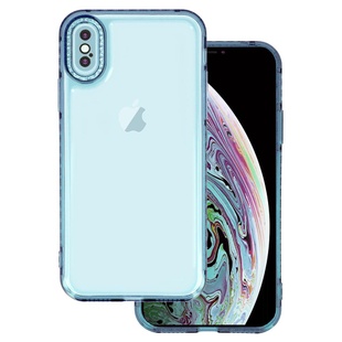 Чехол TPU Starfall Clear для Apple iPhone XS Max (6.5") Голубой