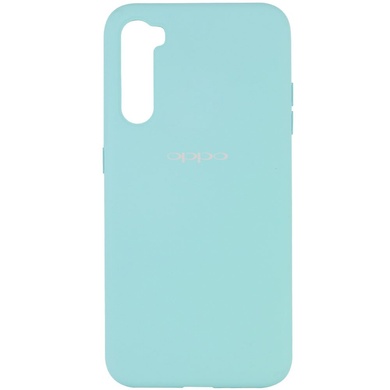 Чехол Silicone Cover Full Protective (A) для OPPO Realme 6, Бирюзовый / Ice Blue