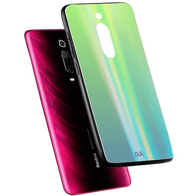 TPU+Glass чехол Gradient Aurora с лого для Xiaomi Redmi K20 / K20 Pro / Mi9T / Mi9T Pro Зеленый