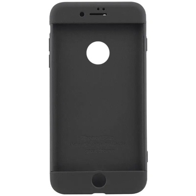 Пластикова накладка GKK LikGus 360 градусів (opp) з лого для Apple iPhone 7 plus / 8 plus (5.5"), Чорний